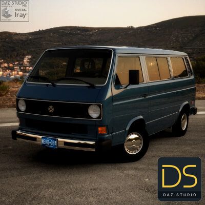 Click here to see preview images for "Volkswagen Vanagon 1983 for DAZ Studio" Volkswagen Vanagon 1983 for DAZ Studio
