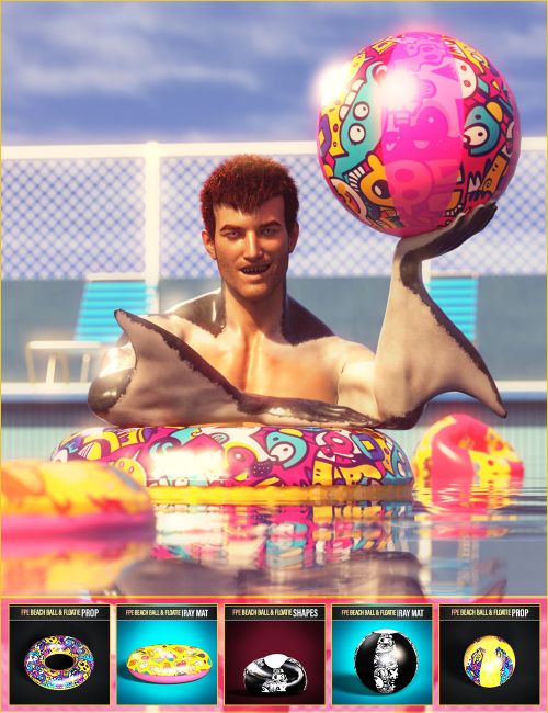 Click here to see preview images for "FPE Beach Ball and Floatie Props" FPE Beach Ball and Floatie Props