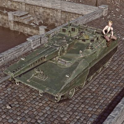 Click here to see preview images for "HSTV L Mobile Artillery Wt for Daz3D" HSTV L Mobile Artillery Wt for Daz3D