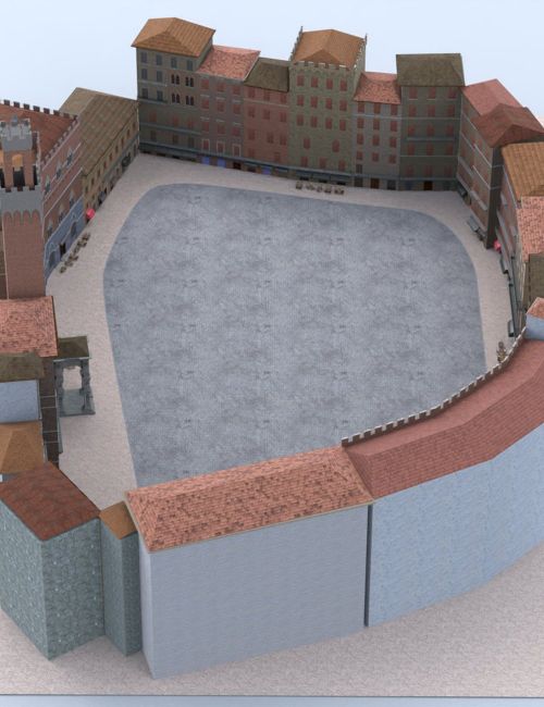 Click here to see preview images for "Renaissance Courtyard for Poser" Renaissance Courtyard for Poser