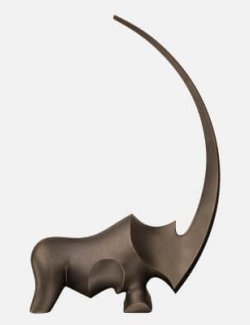 Rhino Statuette Props