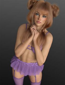 X-Fashion Lace Love Lingerie for Genesis 9 and 8, 8.1 Female