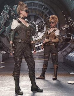 dForce Steampunk Engineer Outfit Texture Add-On