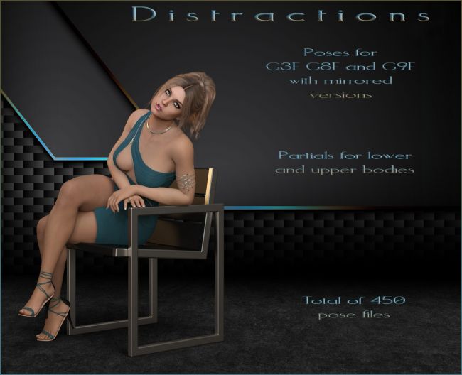 Click here to see preview images for "Distractions - Poses G9F-G8F-G3F" Distractions - Poses G9F-G8F-G3F