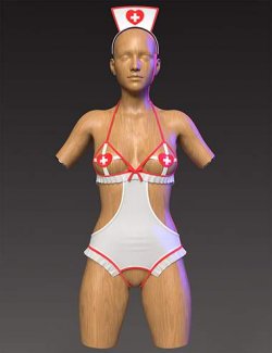 dForce GN Nurse Bodysuit for Genesis 9, 8.1, and 8 Female