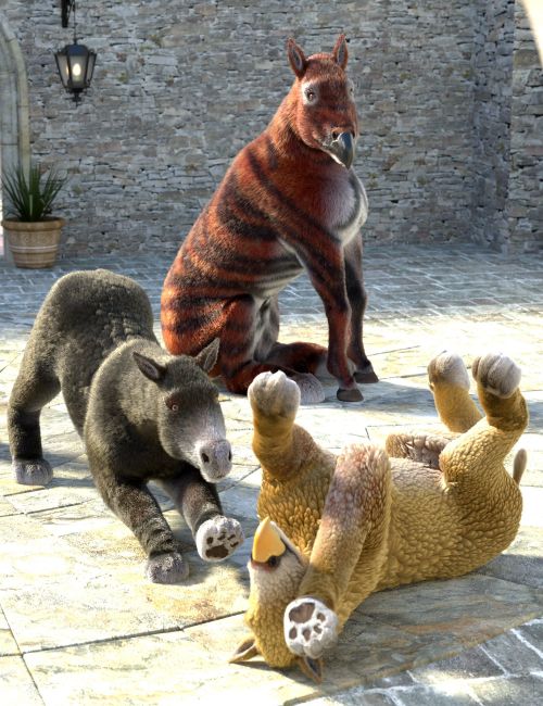 Click here to see preview images for "Oso Hippochera for Daz Horse 3" Oso Hippochera for Daz Horse 3