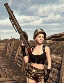 Lewis LMG Machinegun for G8F