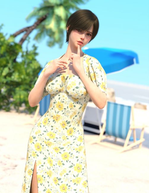 Click here to see preview images for "MG-Summer Blossom Dress G9 G8F dForce" MG-Summer Blossom Dress G9 G8F dForce