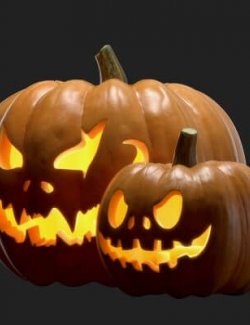 Halloween Pumpkins Props