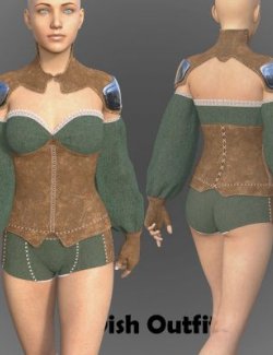 Elvish Outfit for Genesis 8 Female