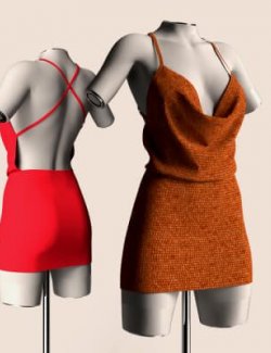 RQL-dForce Cowl Neck Mini Dress G8F & G8.1F