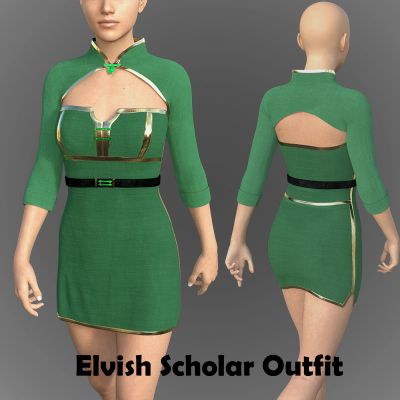 Click here to see preview images for "Elvish Scholar Outfit for Genesis 8 Female" Elvish Scholar Outfit for Genesis 8 Female