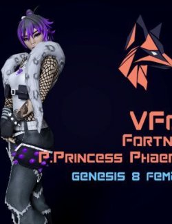 Fortnite Punk Princess Phaedra for Genesis 8 Female