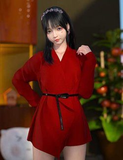 dForce SU Fashion Trench Coat for Genesis 9, 8.1, and 8 Female