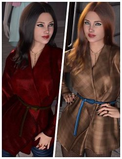 Fashionable Textures for dForce SU Fashion Trench Coat