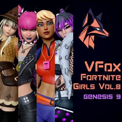 Click here to see preview images for "Fortnite Girls Vol 8 Bundle for Genesis 8 and 9" Fortnite Girls Vol 8 Bundle for Genesis 8 and 9