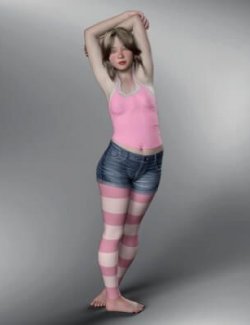 3DKing Chika Morph with 20 Poses for Genesis 8 Female