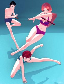 Anime Fighting Poses for Genesis 9