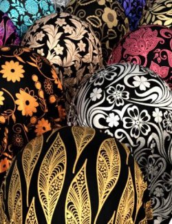 Black Glitz Fabric Iray Shaders - MR