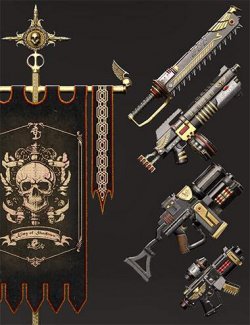 Sci-Fi Dark Style Weapons for Genesis 9