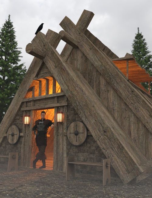 Click here to see preview images for "Viking Huts 2" Viking Huts 2