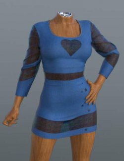 ZK dForce Sheer Dress for Genesis 9