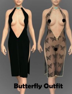 Butterfly Outfit for Genesis 8 Female