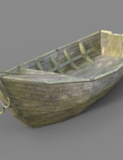 Wooden Boat for DAZ Studio Free