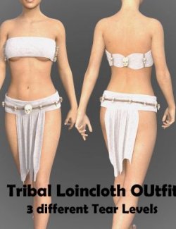 Tribal Loincloth Outfit for Genesis 8 Female