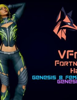 Fortnite Hana for Genesis 8 and 9