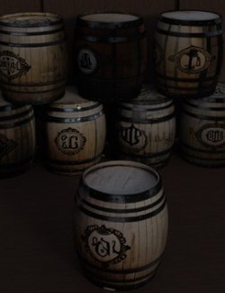 Wooden Barrels 3