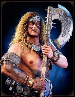 STF Grimfang Axe for Genesis 9, Genesis 8 Female and Male