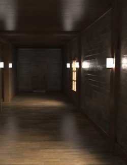 Wooden Hallway Interior