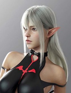 dForce Long Fringe Hair for Genesis 9