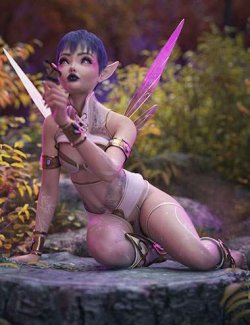 Pixie Hover Poses for Genesis 9 and 8 Female