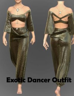 Exotic Dancer Outfit for Genesis 8 Female