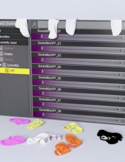 EliteDZ_Socks 80s Drop and Spread Morphs