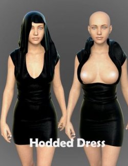 Hooded Dress for Genesis 8 Female