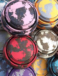 Painted Hex Metal Iray Shaders