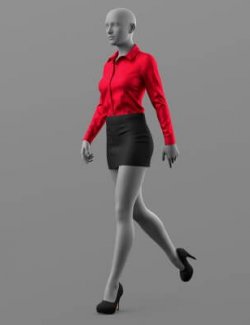 Blouse Skirt Shoes G8 Female