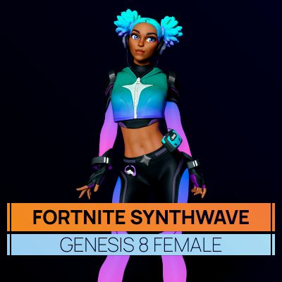 Click here to see preview images for "Fortnite Synthwave for Genesis 8 Female" Fortnite Synthwave for Genesis 8 Female
