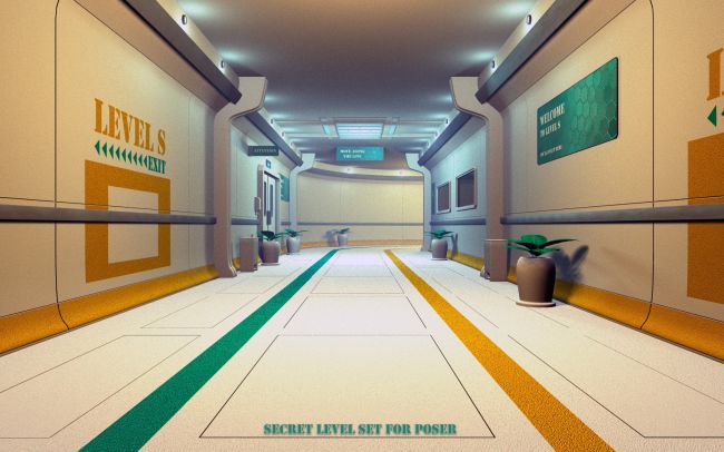 Click here to see preview images for "Secret level set for Poser" Secret level set for Poser