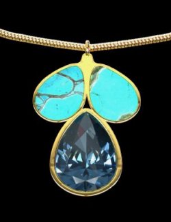 DAZ3D The Ocean Drops Pendant for Genesis 8 and 9