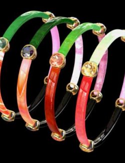 DAZ3D The Alchemist's Circle Bangles for Genesis 8 and