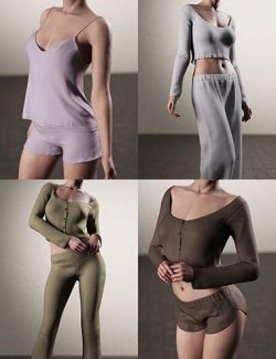 dForce 9-in-1 Homewear Wardrobe for Genesis 9