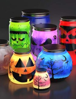 CGI Jar Lanterns Props