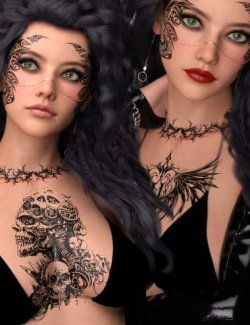 L3D TattooU- Inked Chest for Genesis 9