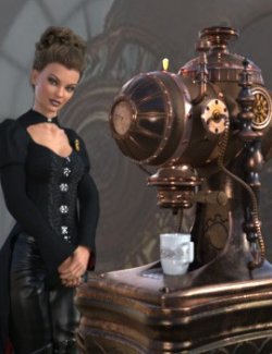 AJ Steampunk Coffee Machine
