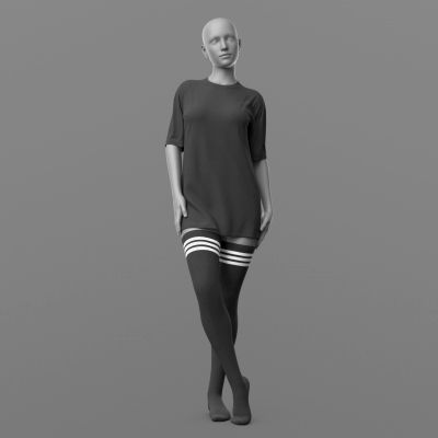 Click here to see preview images for "Shirt Long and Stockings G8 Female" Shirt Long and Stockings G8 Female