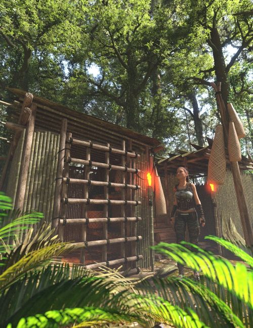 Click here to see preview images for "Jungle Storage Huts 1" Jungle Storage Huts 1